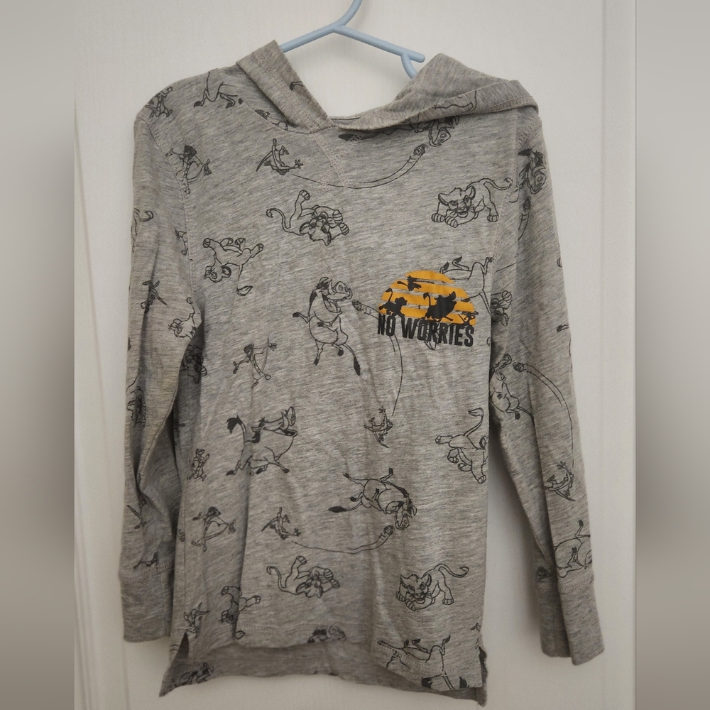 Lion King shirt with hood - Boys XS